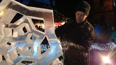 Eisschnitzer, Klaus Grunenberg, Eisskulpturen