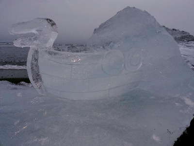 Eisskulptur, Eisfigur Wikinger